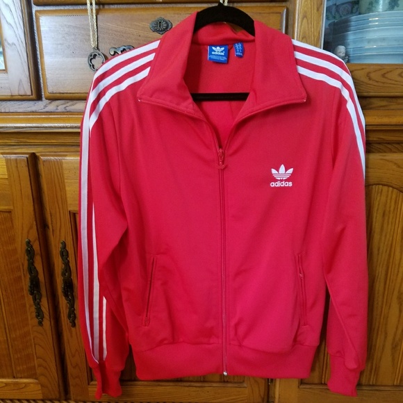 adidas supergirl track jacket red